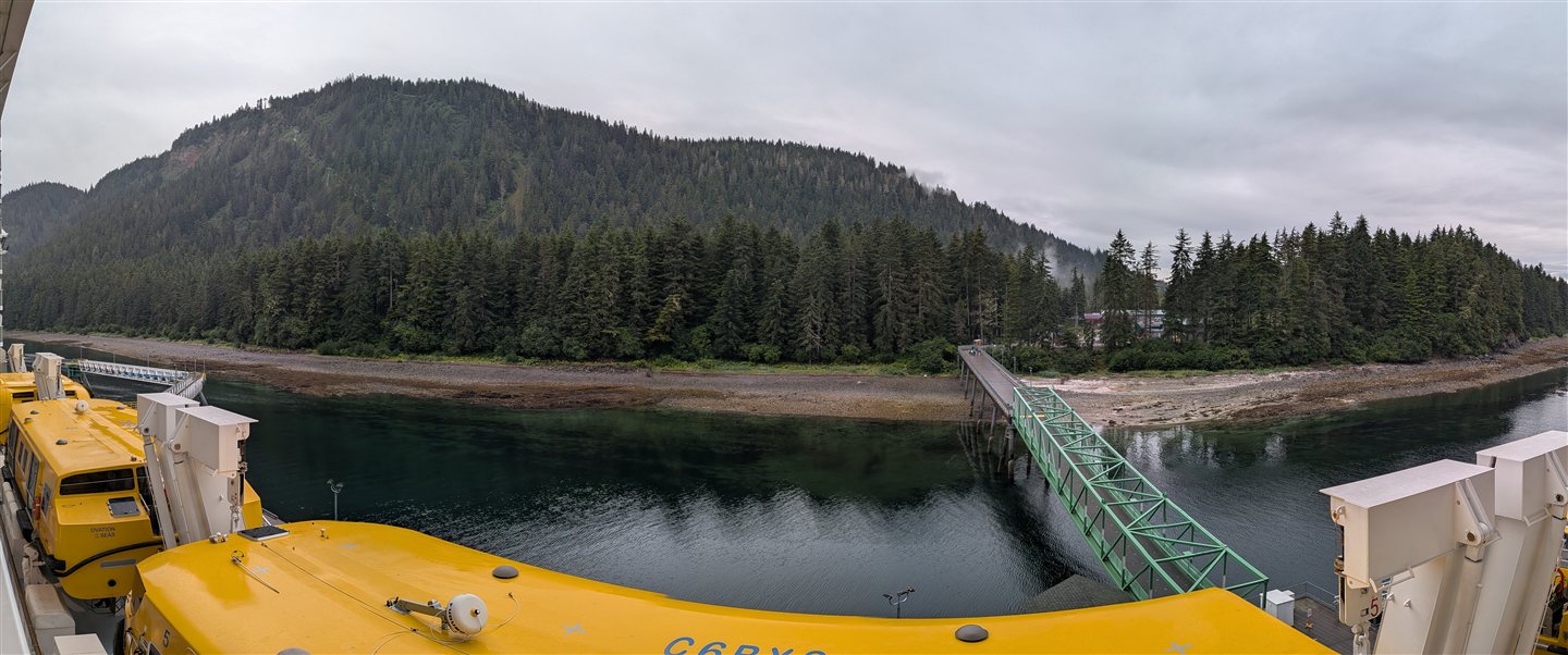 Cruise dock at Icy Strait Point