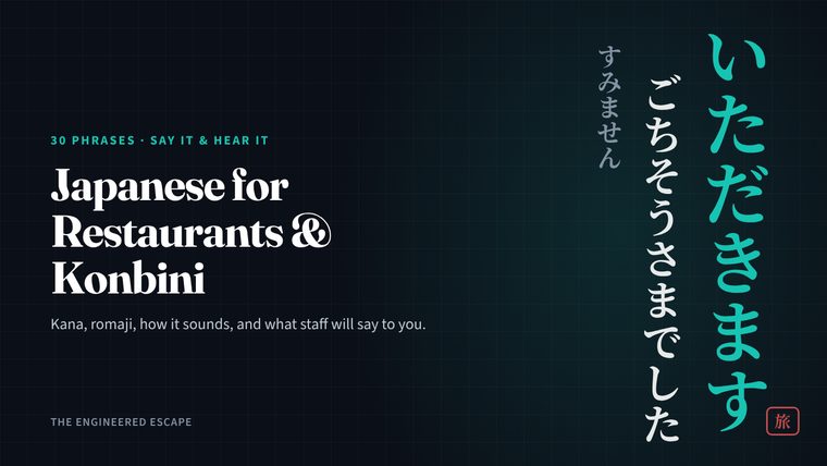 The 30 Japanese Phrases That Get You Through Restaurants and Konbini