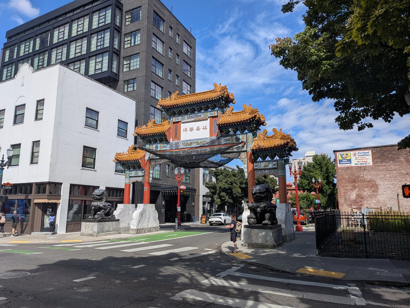 The ornate gate at the entrance to Portland, Oregon’s Chinatown